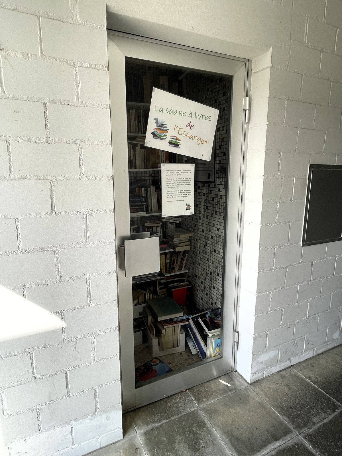 La cabine à livres de l'escargot